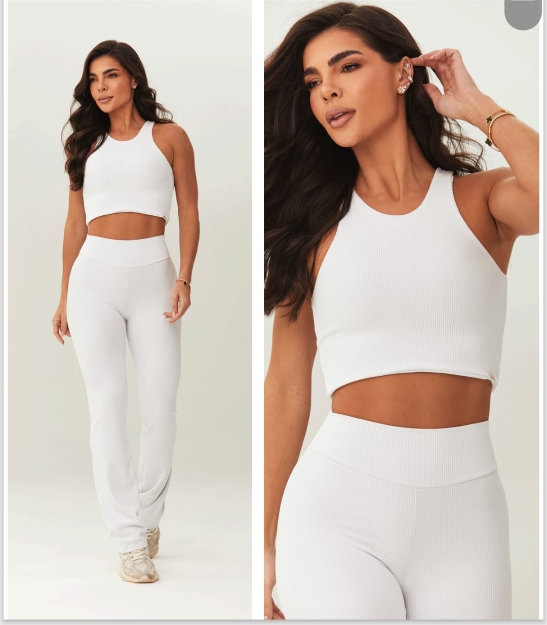 Cropped wish e calça flare
